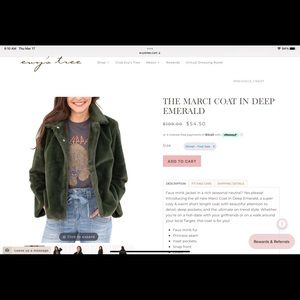 Evy’s Tree faux mink jacket, 2x, nwt